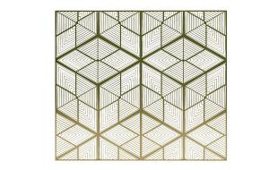 金属菱形拼接网状屏风隔断