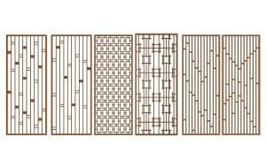 现代金属镂空铁艺屏风隔断