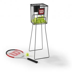 网球拍和网球收纳筐体育器材