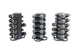 多边形哑铃、圆柱形哑铃组合健身器材