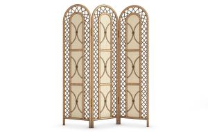 东南亚拱形网状屏风隔断