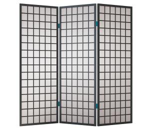 新中式灰蓝色小方格屏风隔断