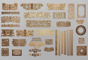 中式构件之角线雕花