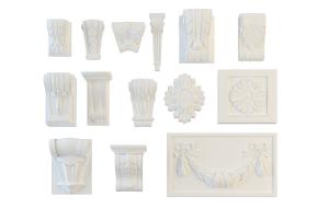 欧式构件之雕花柱头、浮雕挂件