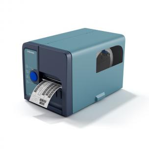 蓝绿色快递单打印机