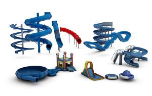 儿童水上充气船、冲浪船游乐设备3d模型 儿童水上充气船、冲浪船游乐设备