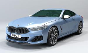 小汽车之蓝色宝马轿车跑车3d模型 小汽车之蓝色宝马轿车跑车