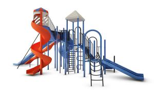 儿童游乐设备设施之梯子、螺旋形塑料滑滑梯3d模型 儿童游乐设备设施之梯子、螺旋形塑料滑滑梯