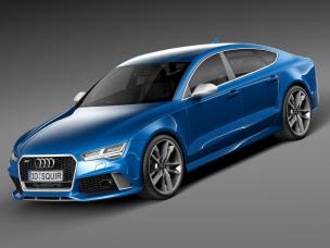 小汽车之奥迪RS7轿车跑车3d模型 小汽车之奥迪RS7轿车跑车