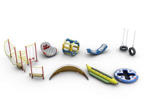 水上跷跷板、轮胎秋千儿童游乐设备设施3d模型 水上跷跷板、轮胎秋千儿童游乐设备设施