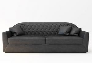 现代布艺软包靠背多人沙发3d模型 现代布艺软包靠背多人沙发