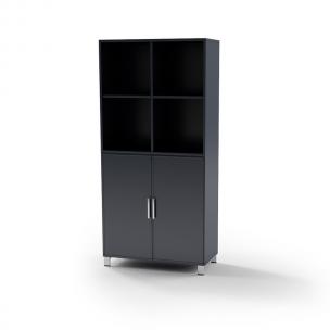 办公室黑色铁艺文件柜