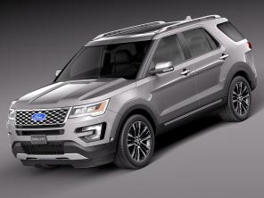 小汽车之福特探险者suv3d模型 小汽车之福特探险者suv