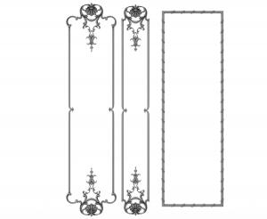 长方形欧式雕花石膏线