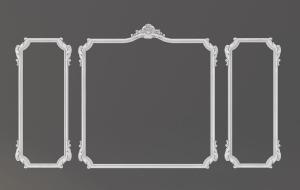 欧式装饰背景墙角线、石膏线3d模型 欧式装饰背景墙角线、石膏线