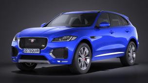 小汽车之捷豹f-pace suv汽车3d模型 小汽车之捷豹f-pace suv汽车