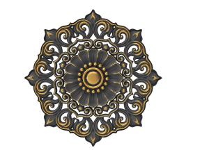 欧式构件之金属雕花3d模型 欧式构件之金属雕花