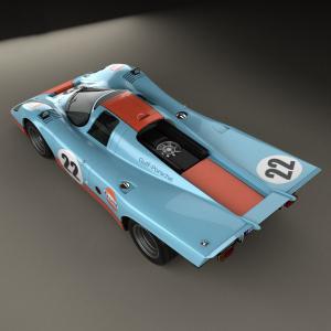 小汽车之GULF跑车3d模型 小汽车之GULF跑车
