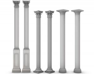 欧式科林斯柱式雕花罗马柱子
