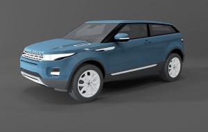 小汽车之路虎极光suv3d模型 小汽车之路虎极光suv