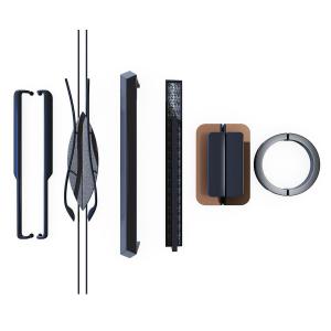 北欧黑色金属长条形拉手