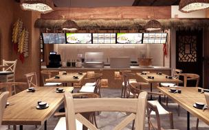 稻草房檐民宿农家乐餐厅