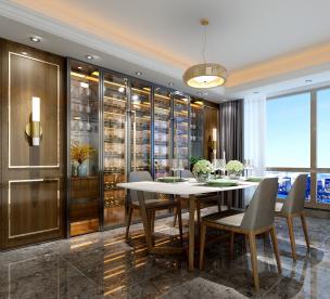 咖色系港式餐厅