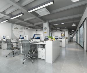 原顶喷漆现代办公区