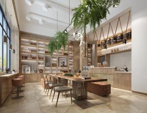 简约时尚的工业风咖啡厅