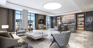 含蓄温雅的新中式总经理办公室