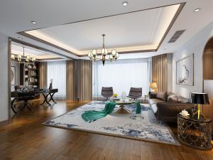 嵌套接待区的欧式总经理办公室