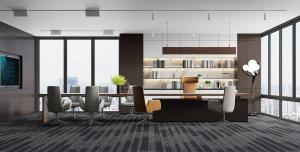 简约实用又通透的现代总经理办公室