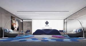 个性抽象的后现代办公接待区