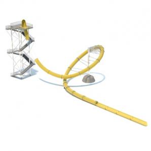 游乐场大型管道滑滑梯设施3d模型 游乐场大型管道滑滑梯设施