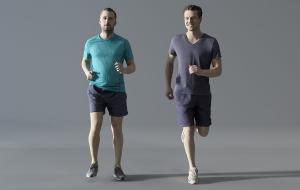 人物之运动跑步中的男人3d模型 人物之运动跑步中的男人