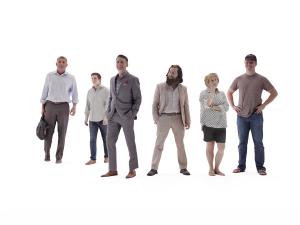 络腮胡须、提着公文包、说话的女人、男人多人人物组合3d模型 络腮胡须、提着公文包、说话的女人、男人多人人物组合