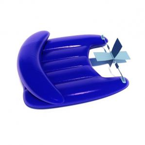 蓝色带有扇叶的充气橡皮艇3d模型 蓝色带有扇叶的充气橡皮艇