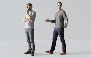 人物之休闲聊天中的男人3d模型 人物之休闲聊天中的男人