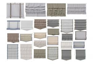 现代布艺拉帘、卷帘、罗马窗帘3d模型 现代布艺拉帘、卷帘、罗马窗帘