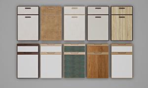 带边框原木、油漆橱柜柜门