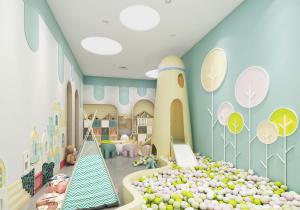 造型和谐统一的幼儿园活动室