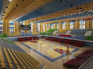 带看台的篮球馆、体育馆