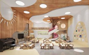 设计造型生动关联的幼儿园早教室