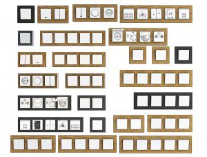 实木底座开关、温度显示面板3d模型 实木底座开关、温度显示面板
