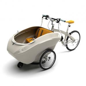 可骑行双座的三轮母婴亲子车、婴儿车