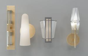 现代透明玻璃灯罩壁灯组合