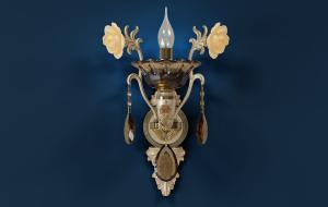 法式花朵装饰壁灯