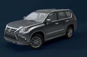 小汽车之雷克萨斯GX570SUV3d模型 小汽车之雷克萨斯GX570SUV