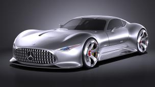 小汽车之奔驰概念车3d模型 小汽车之奔驰概念车