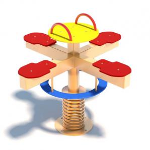 带弹簧的儿童跷跷板游乐设施3d模型 带弹簧的儿童跷跷板游乐设施